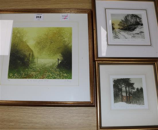 Jo Barry , 3 etchings